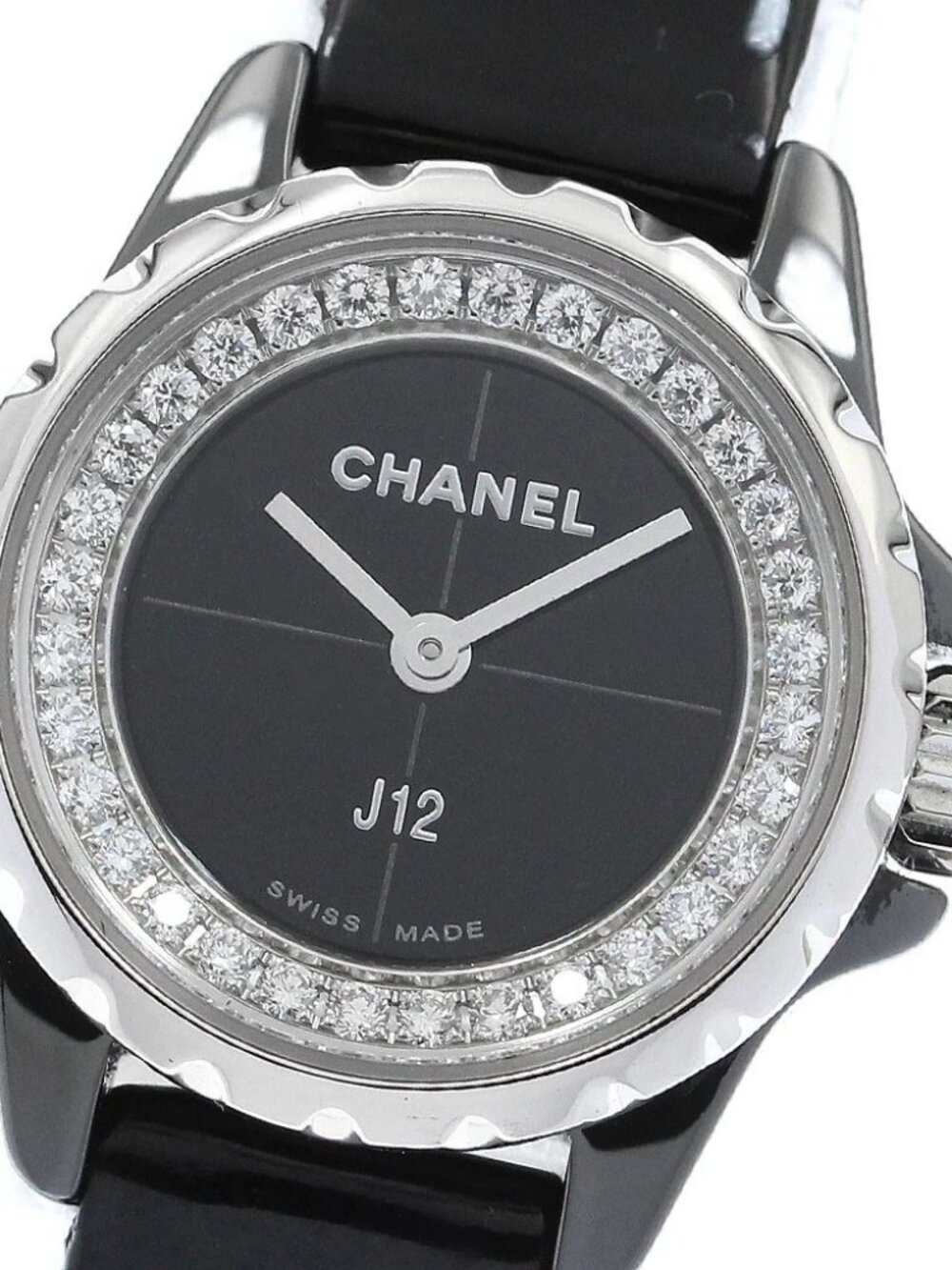 CHANEL J12 XS H4663 Diamond black Dial Quartz Ladies Watch_901490